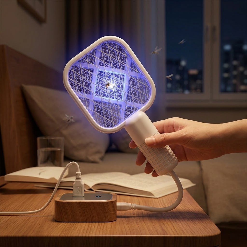 2-in-1 USB Mosquito Swatter