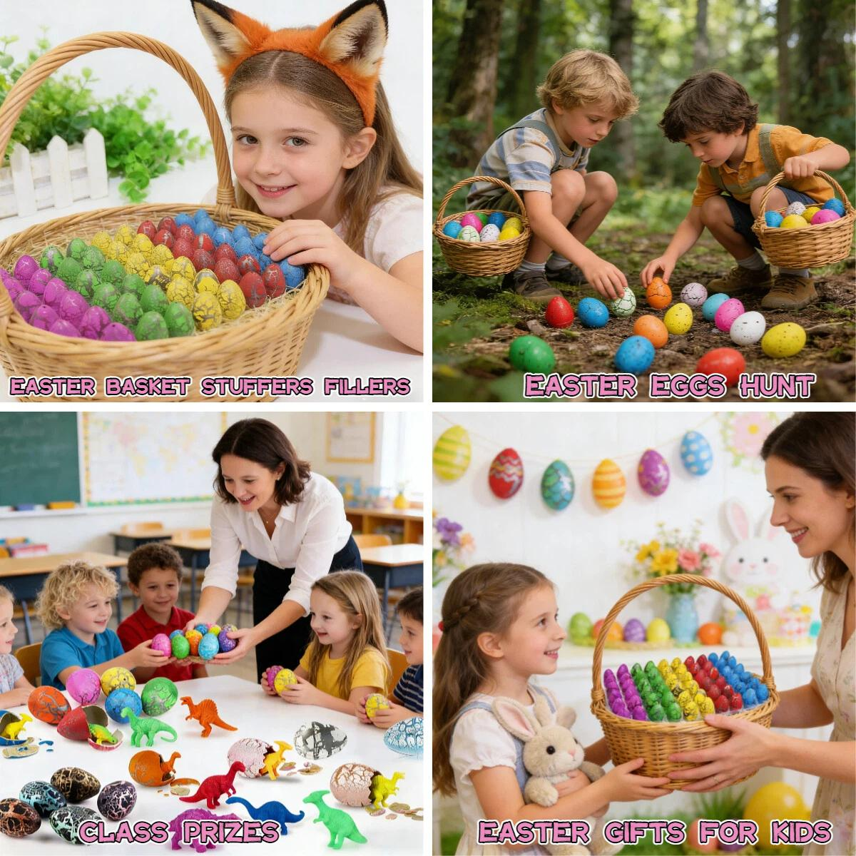 🦖🦕Magic that brings screams! A gift box of 60 magical water-hatched dinosaur eggs.