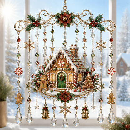 ✨ Handmade Christmas Stained Glass Window Hanging | Festive Holiday Suncatcher 🎄