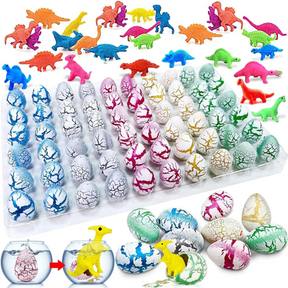 🦖🦕Magic that brings screams! A gift box of 60 magical water-hatched dinosaur eggs.