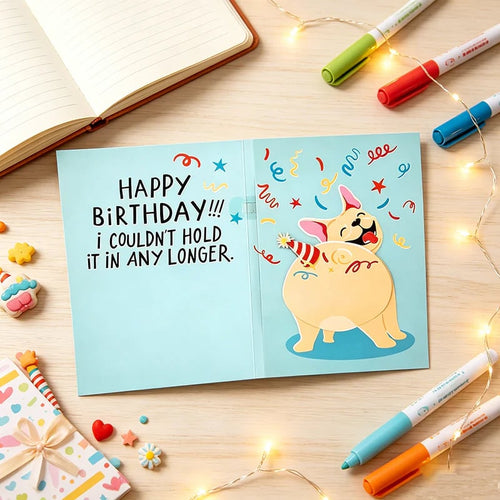 The Original Farting Dog Birthday Card (Plays Sound & Wiggles)