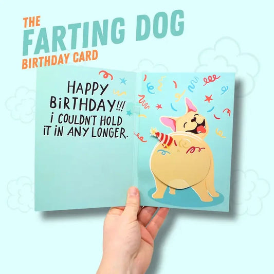 💨🐶 Hilarious Farting Dog Birthday Card | Interactive Sound & Motion Gag Gift 🎉