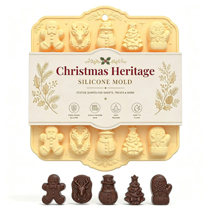 🎄 Christmas Heritage™ 20-Cavity Silicone Baking Mold