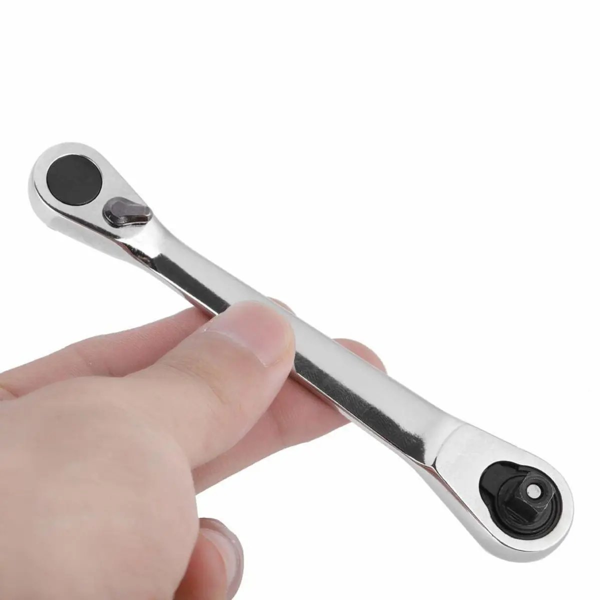 2-in-1 Mini Ratchet Wrench | 1/4" Drive 72-Tooth Pocket Tool