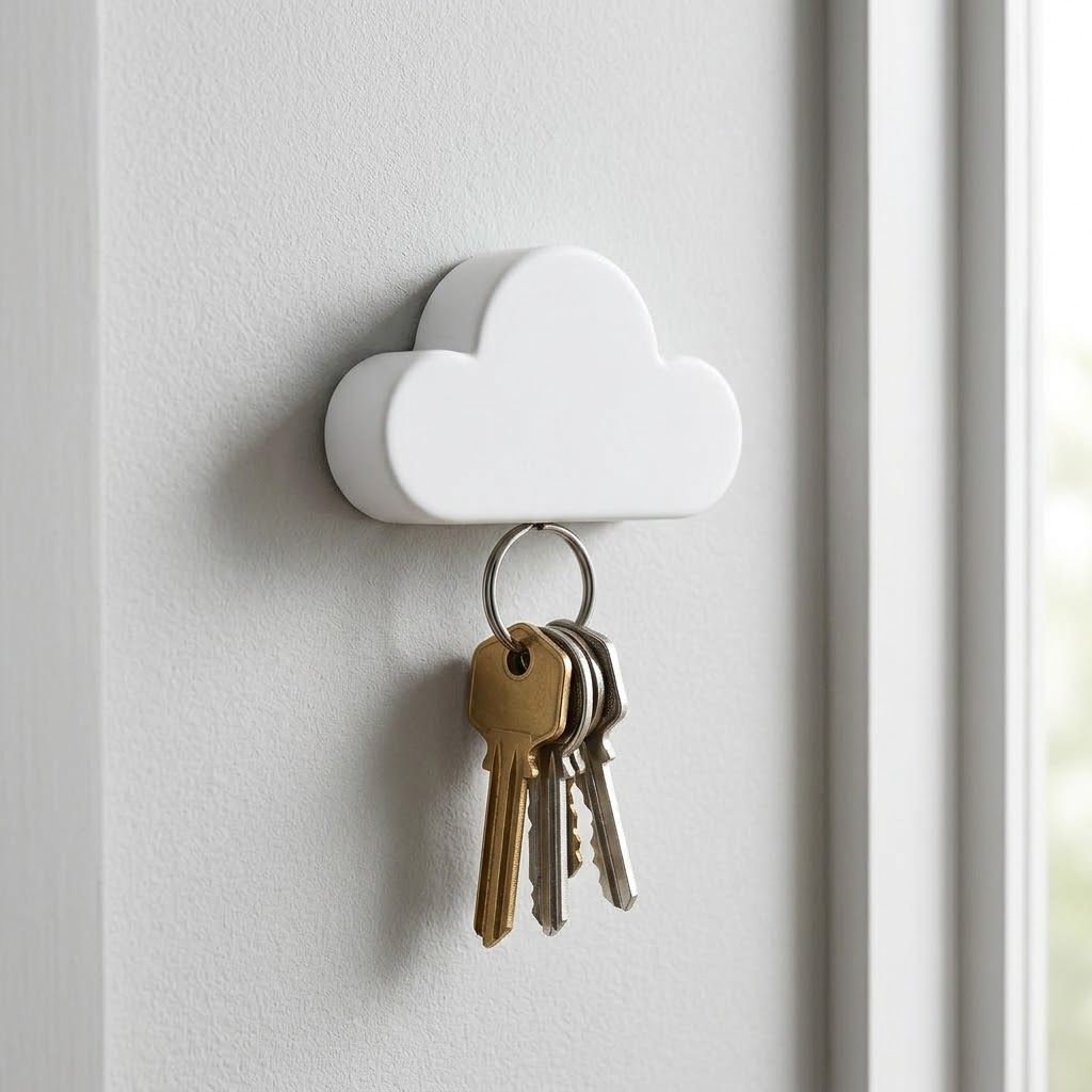 Cloud-Shaped Magnetic Key Organizer