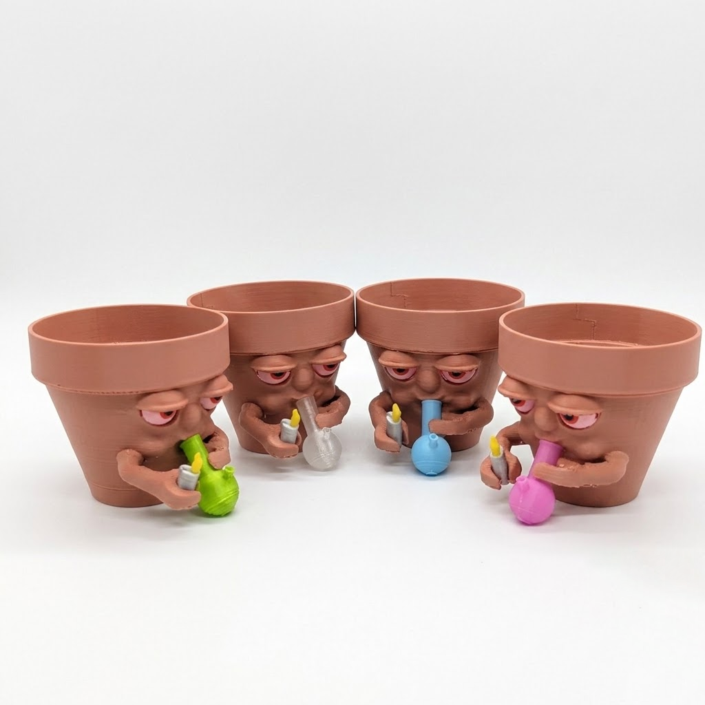 Flowerpots for smoking marijuana
