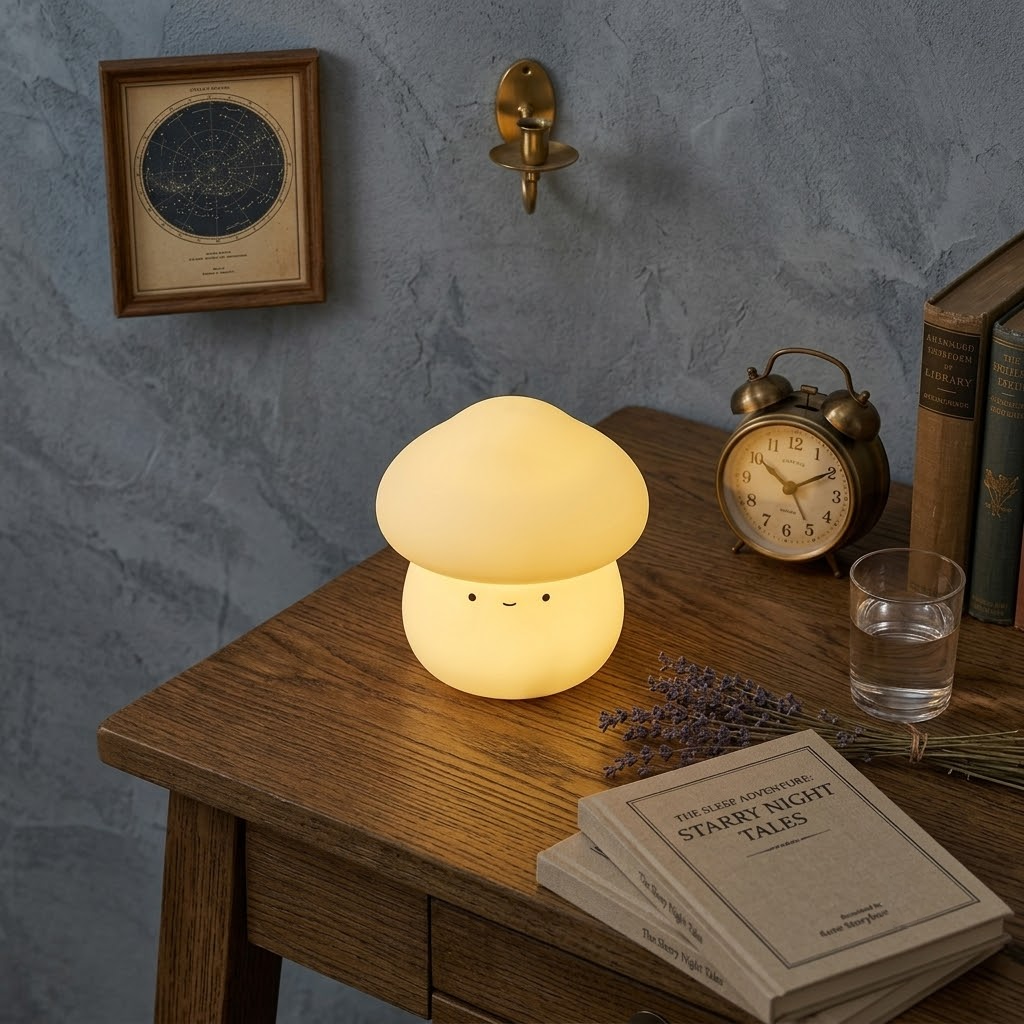 Mushroom Night Lamp (Rechargeable)
