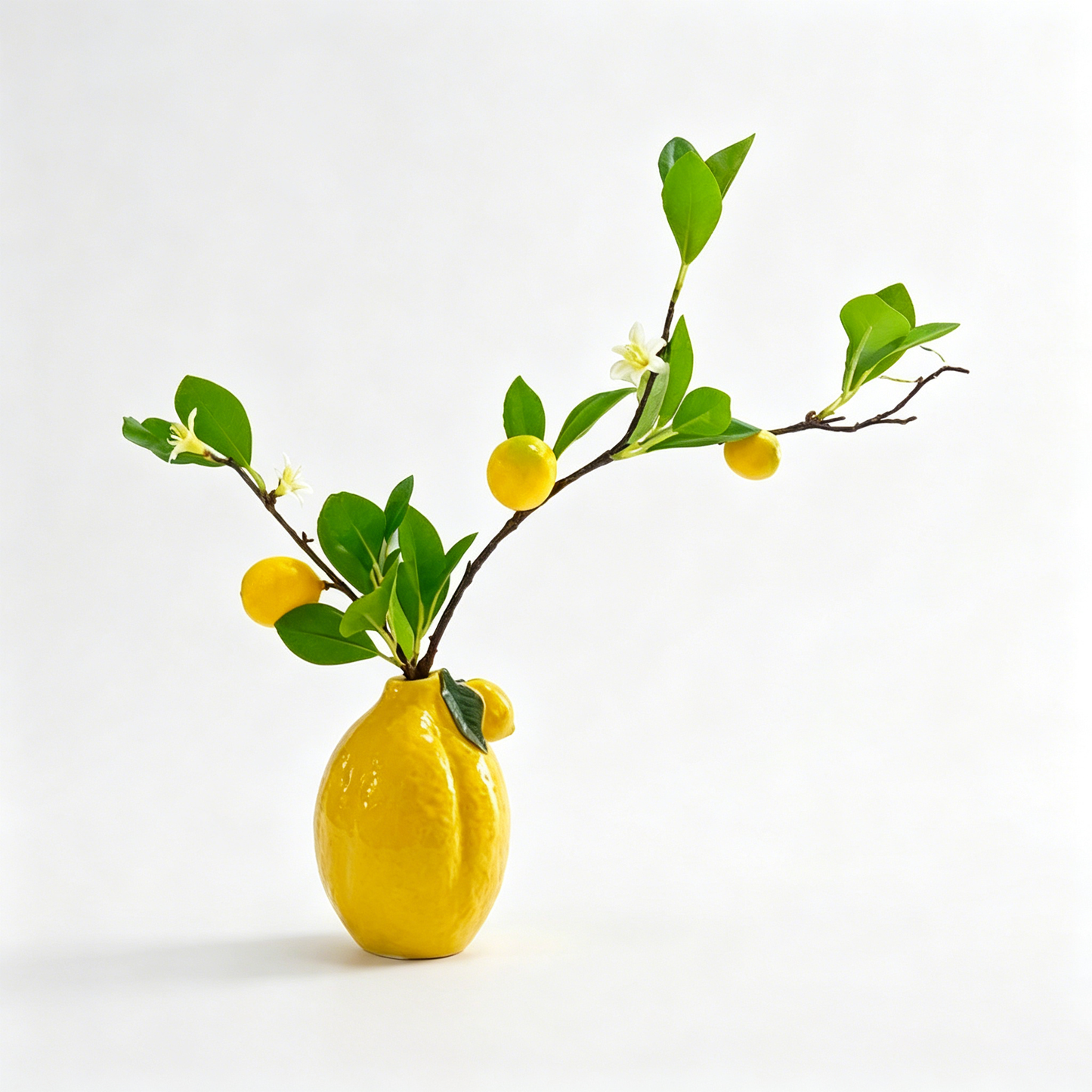 Nordic Style Ceramic Lemon Vase Set