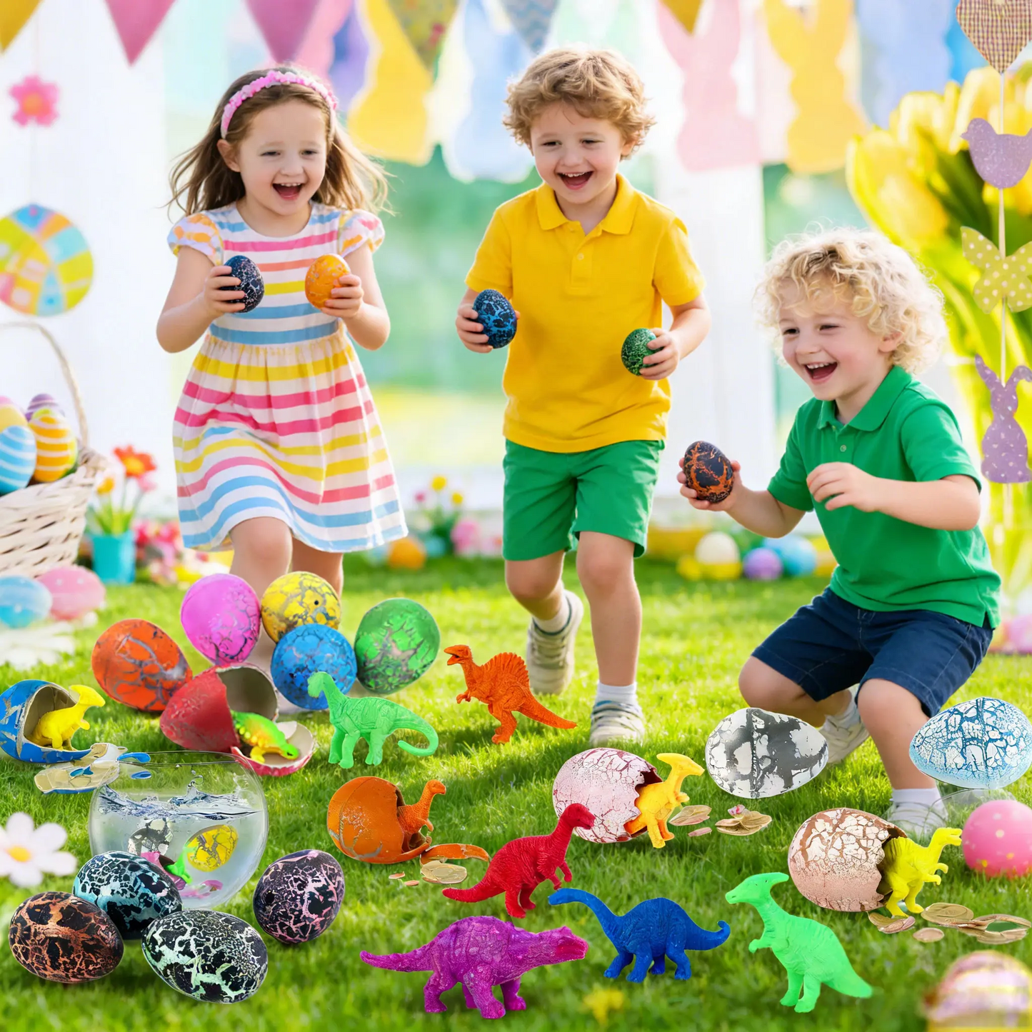 🦖🦕Magic that brings screams! A gift box of 60 magical water-hatched dinosaur eggs.