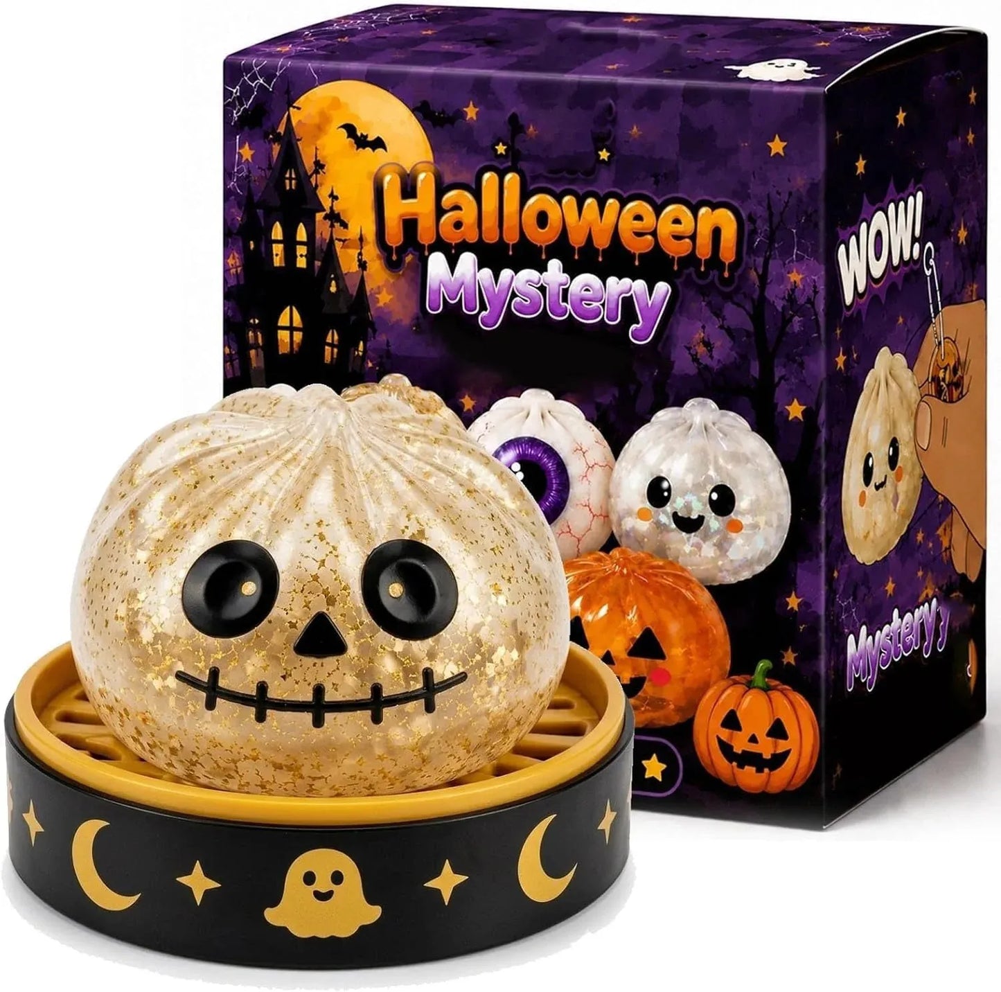👻Cute Halloween scary ghost Maruko squeeze toy set🎃
