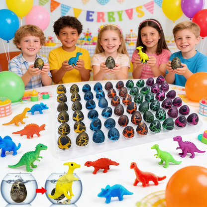 🦖🦕Magic that brings screams! A gift box of 60 magical water-hatched dinosaur eggs.