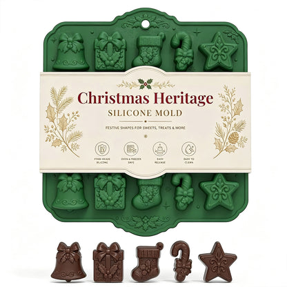 🎄 Christmas Heritage™ 20-Cavity Silicone Baking Mold