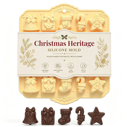 🎄 Christmas Heritage™ 20-Cavity Silicone Baking Mold