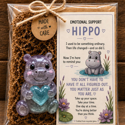 🌸🐝🦛 Emotional Support Animal Gift Set – A Meaningful Little Reminder That You Matter 💕