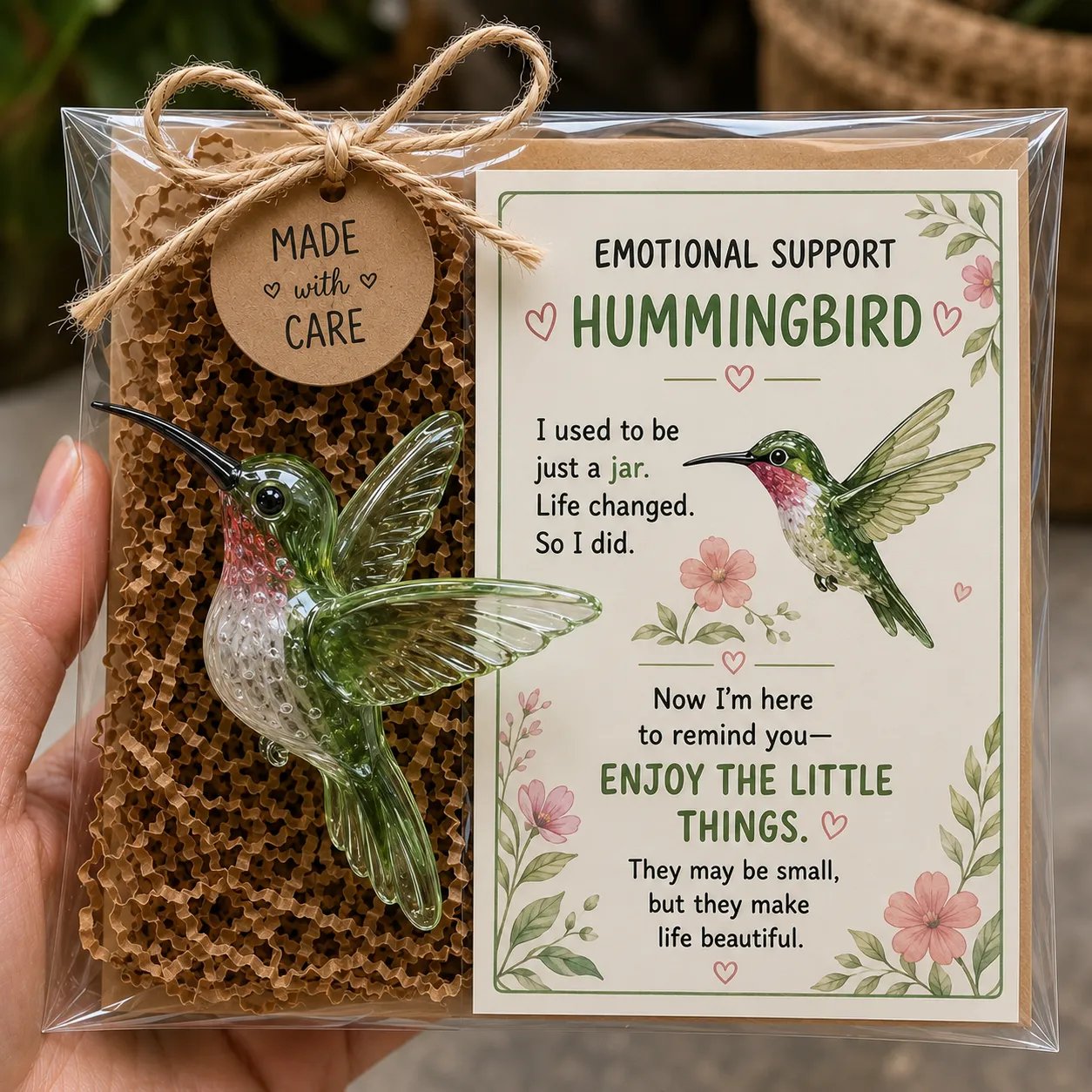 🌸🐝🦛 Emotional Support Animal Gift Set – A Meaningful Little Reminder That You Matter 💕