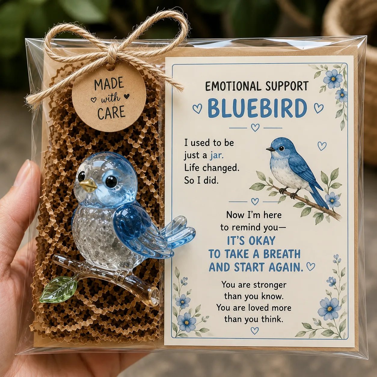 🌸🐝🦛 Emotional Support Animal Gift Set – A Meaningful Little Reminder That You Matter 💕