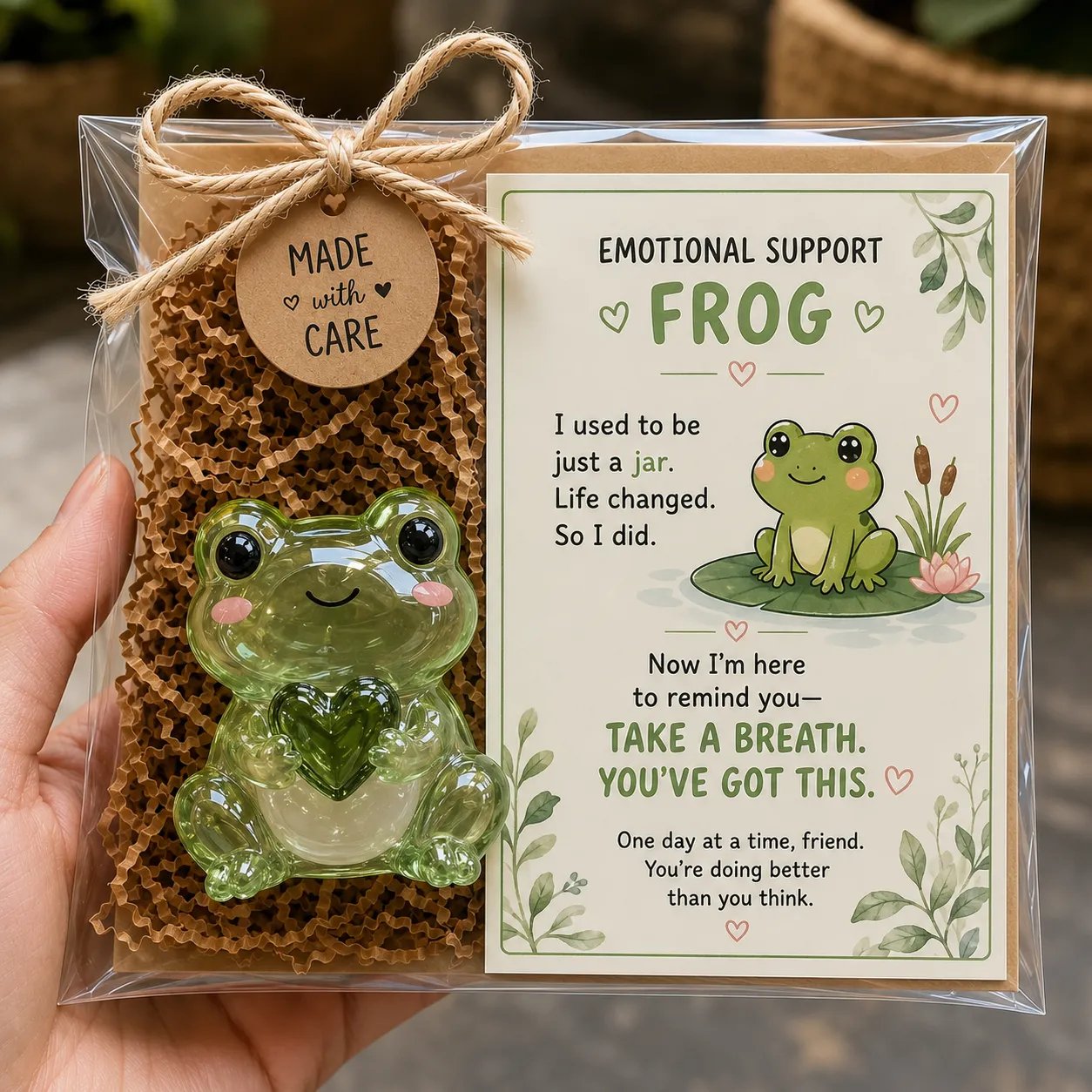🌸🐝🦛 Emotional Support Animal Gift Set – A Meaningful Little Reminder That You Matter 💕