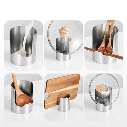 ✨ 49% OFF Stainless Steel Utensil Organizer | Keep Your Kitchen Counter Clean & Stylish 🍴