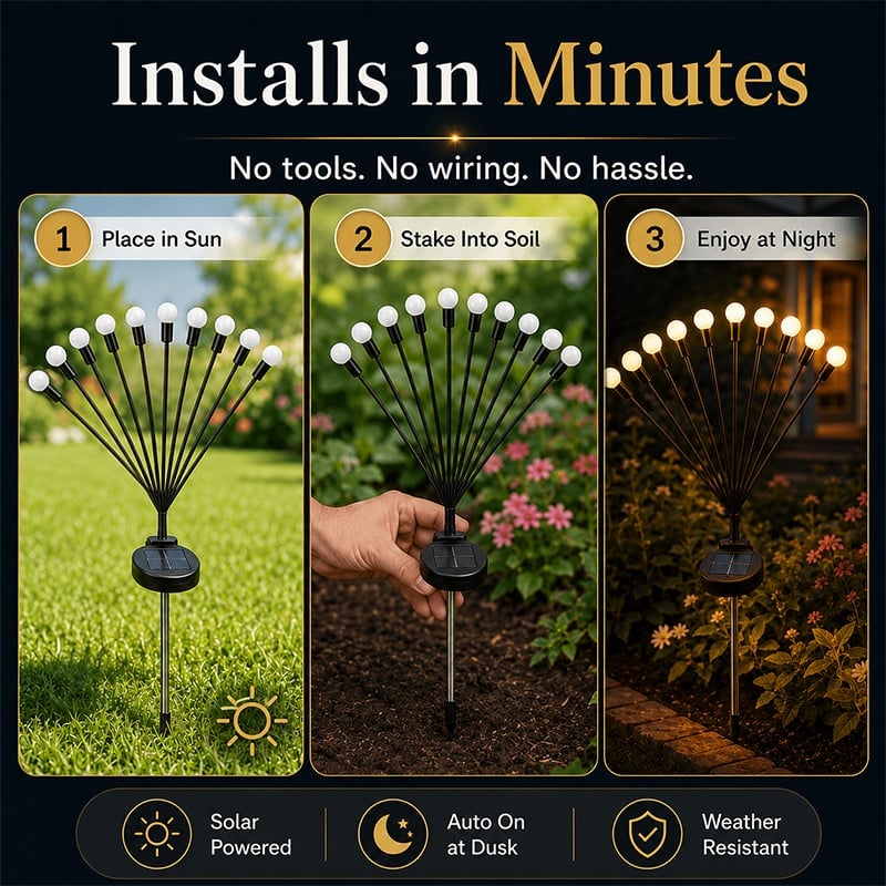 Solar Firefly Garden Stake Lights💡