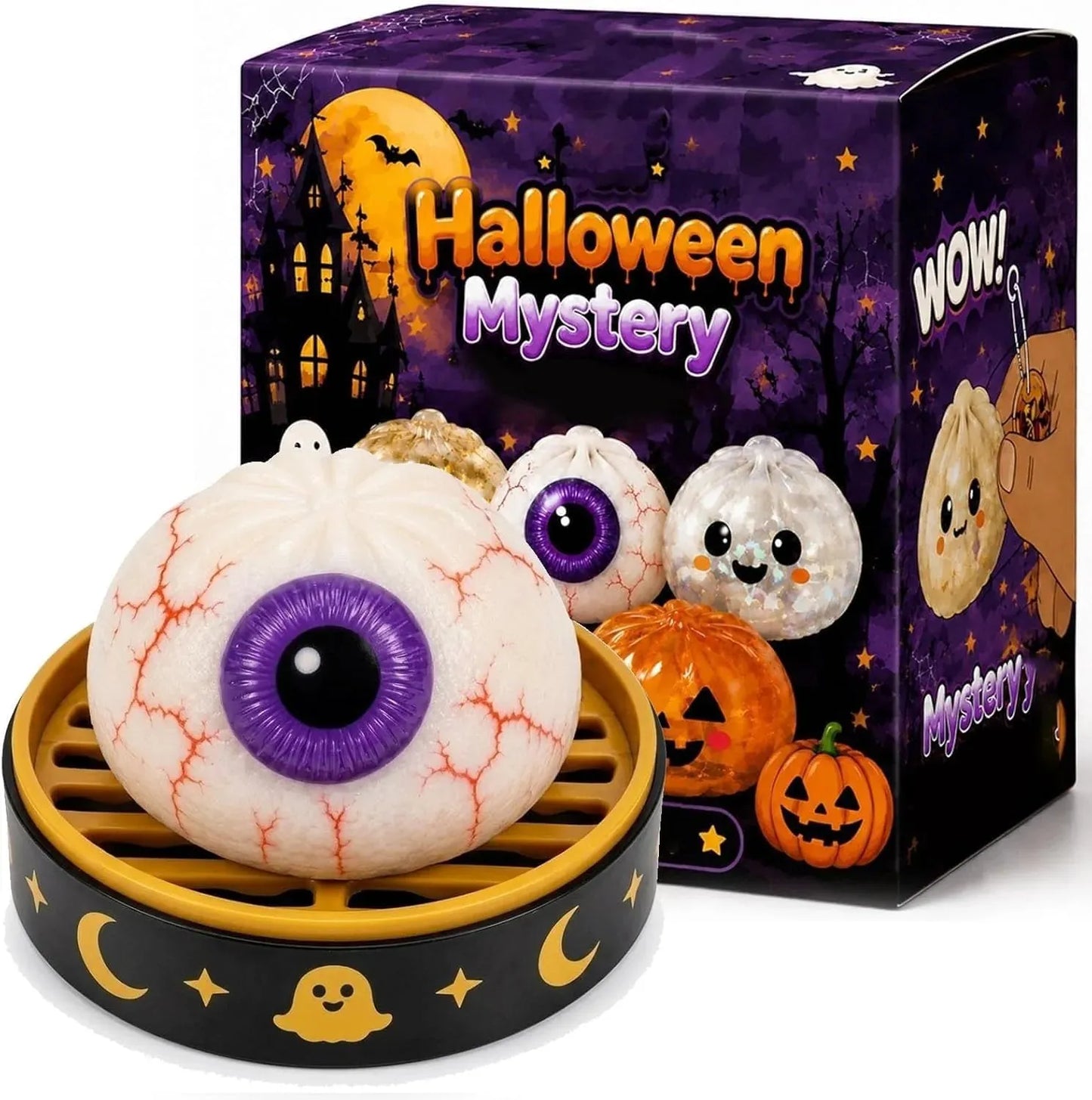 👻Cute Halloween scary ghost Maruko squeeze toy set🎃