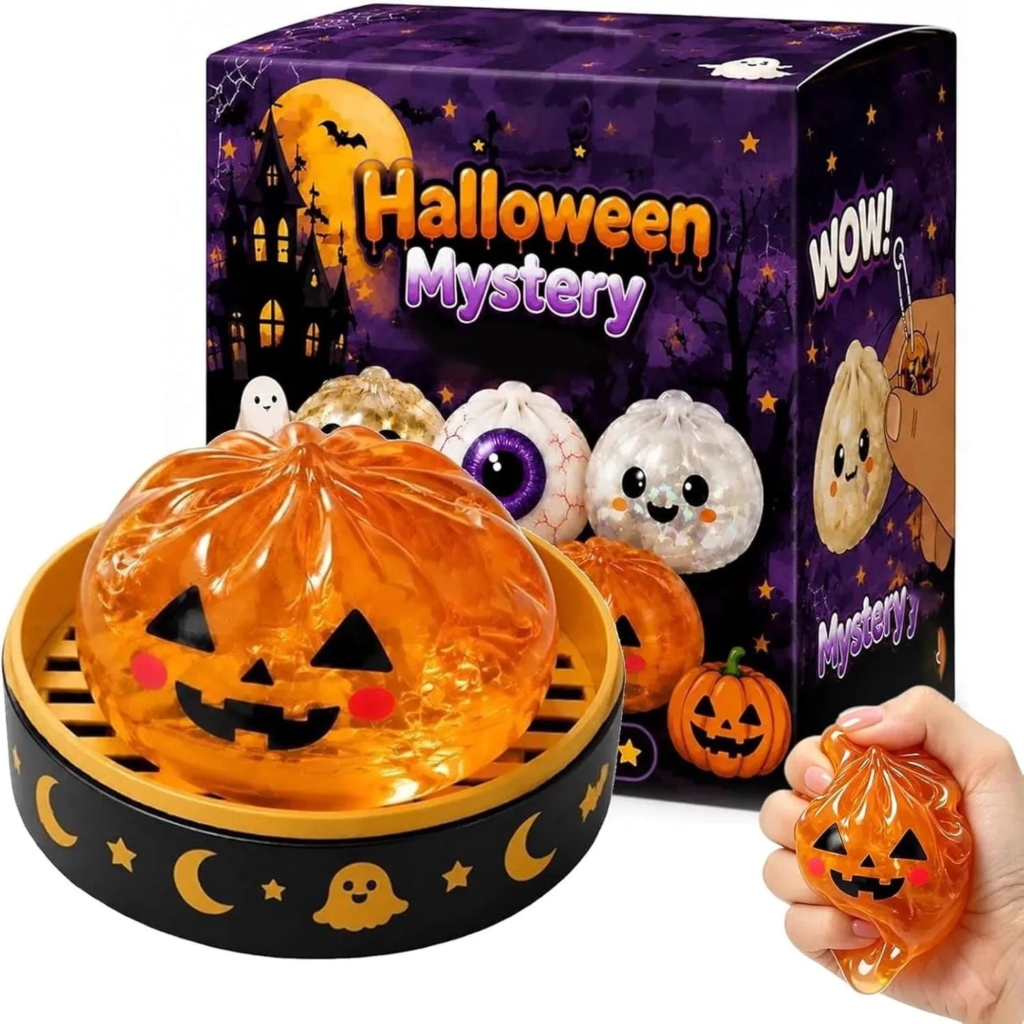 👻Cute Halloween scary ghost Maruko squeeze toy set🎃