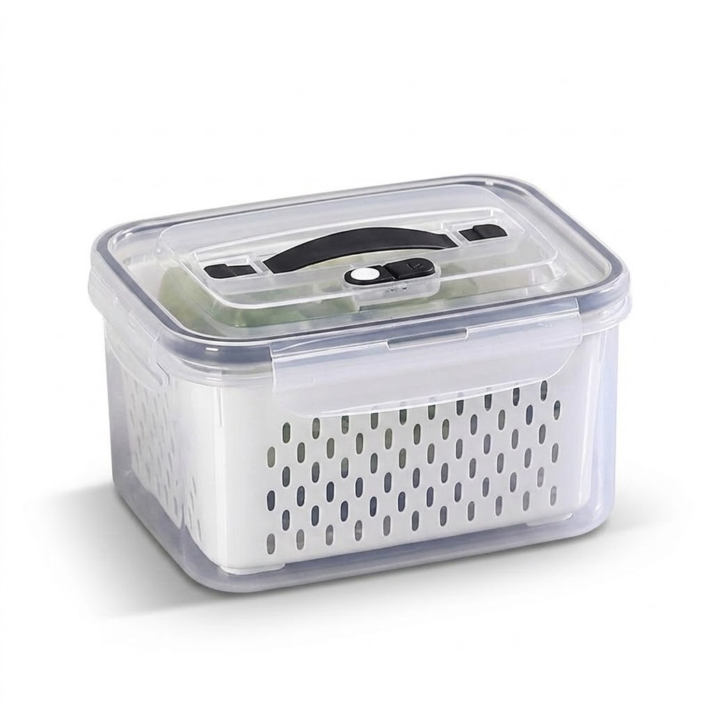 Portable Draining Food Storage Container