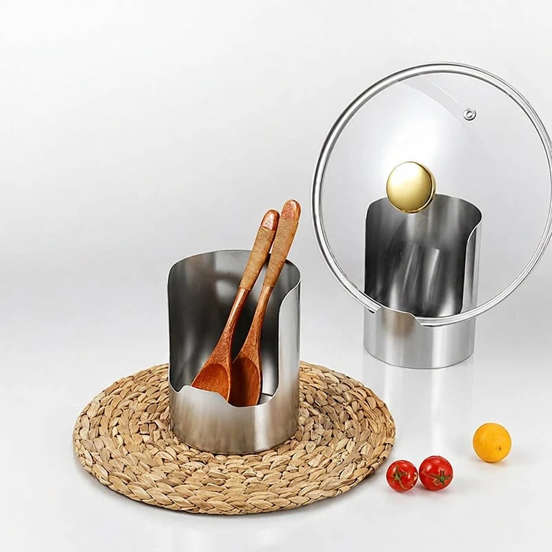 ✨ 49% OFF Stainless Steel Utensil Organizer | Keep Your Kitchen Counter Clean & Stylish 🍴