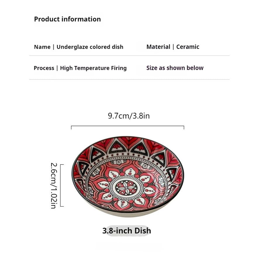 Round Ceramic Sauce Dishes