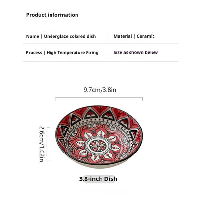 Round Ceramic Sauce Dishes